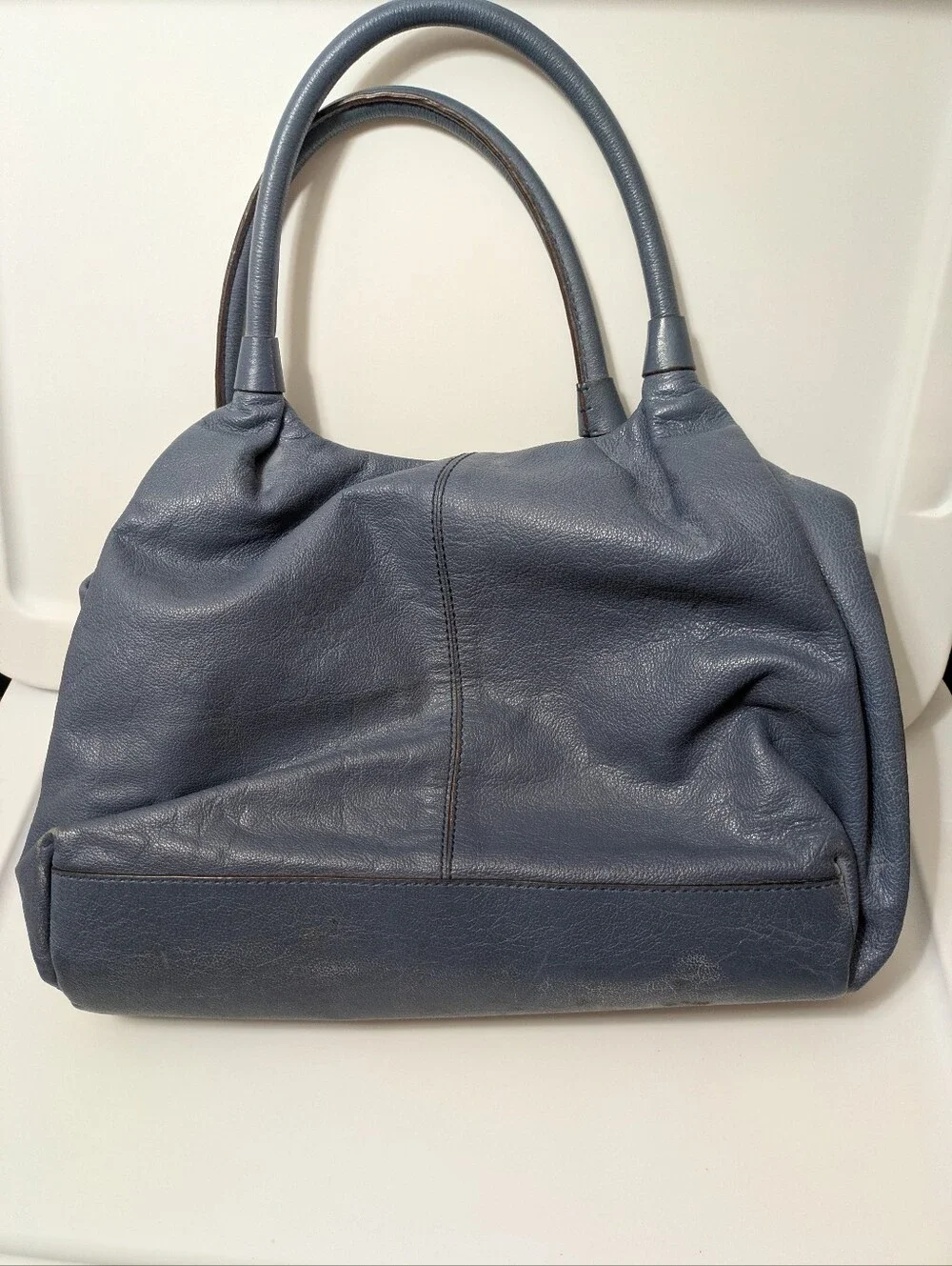 Kate Spade Blue Leather Shoulder Bag - KS Baxter Street Stevie Bag